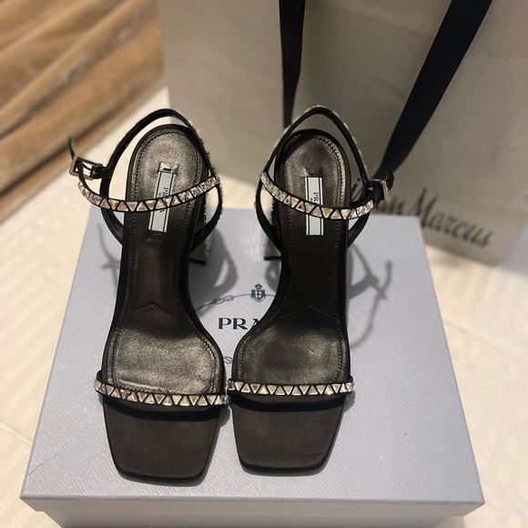 Prada sandals , black color, size10.5 - Picture 3 of 5